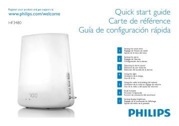 Philips Ãveil LumiÃ¨re - Guide de mise en route - CFR