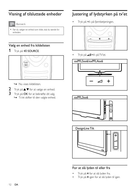 Philips 5000 series T&eacute;l&eacute;viseur LED - Mode d&rsquo;emploi - DAN