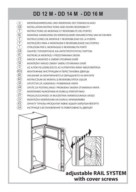 KitchenAid T 16 A1 D S/HA - Fridge/freezer combination - T 16 A1 D S/HA - Fridge/freezer combination HR (853903401510) Installazione