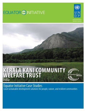 KERALA KANI COMMUNITY WELFARE TRUST - Equator Initiative