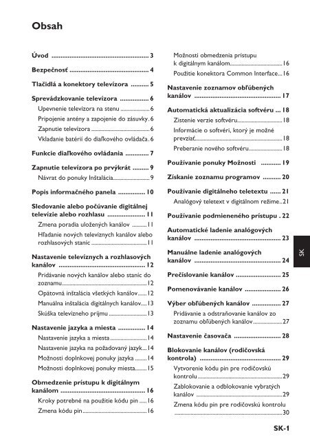 Philips T&eacute;l&eacute;viseur - Mode d&rsquo;emploi - SLK