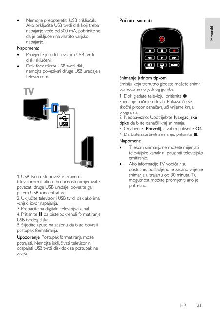 Philips 4000 series T&eacute;l&eacute;viseur LED ultra-plat 3D - Mode d&rsquo;emploi - HRV
