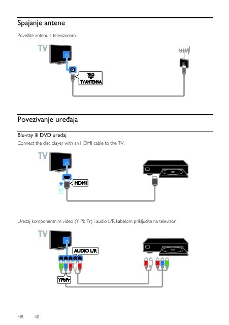 Philips 4000 series T&eacute;l&eacute;viseur LED ultra-plat 3D - Mode d&rsquo;emploi - HRV