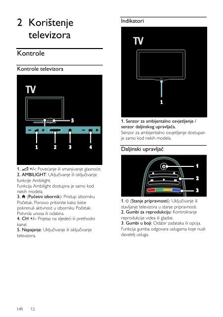 Philips 7000 series T&eacute;l&eacute;viseur LED Smart TV - Mode d&rsquo;emploi - HRV