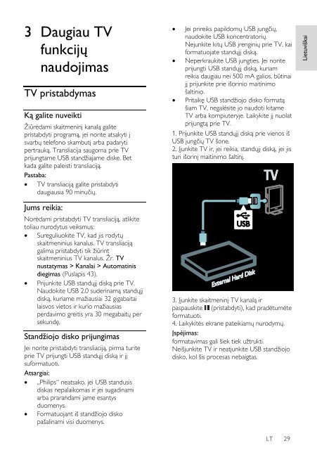 Philips 7000 series T&eacute;l&eacute;viseur LED Smart TV - Mode d&rsquo;emploi - LIT