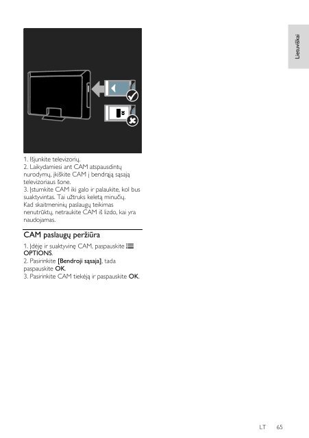 Philips 7000 series T&eacute;l&eacute;viseur LED Smart TV - Mode d&rsquo;emploi - LIT