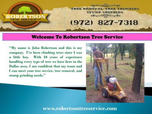 Tree Service in Dallas|Robertson Tree Service 