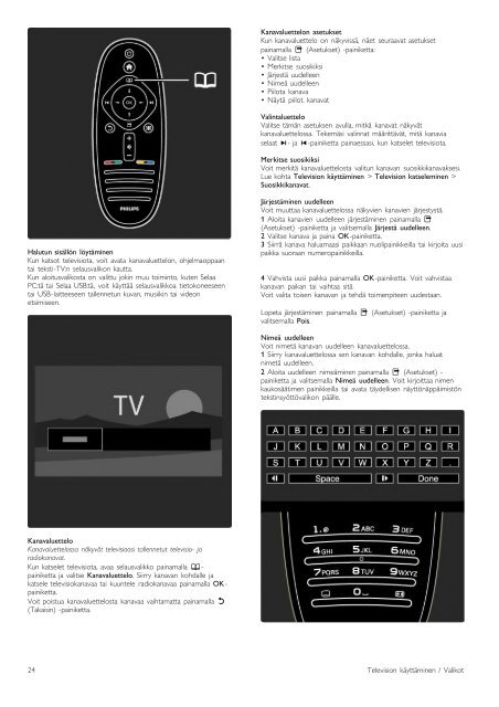 Philips T&eacute;l&eacute;viseur LED - Mode d&rsquo;emploi - FIN