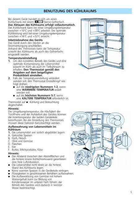 KitchenAid A 265 V - Fridge/freezer combination - A 265 V - Fridge/freezer combination DE (853970512000) Istruzioni per l'Uso
