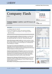 Company Update - ISRA Vision AG