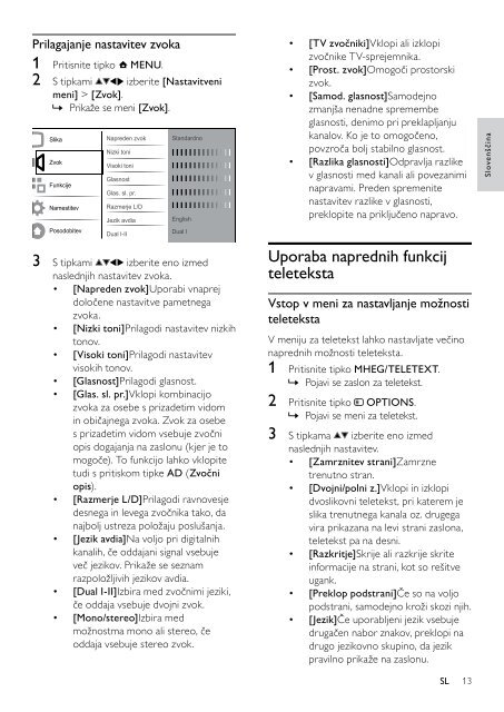 Philips TV LCD - Mode d&rsquo;emploi - SLV