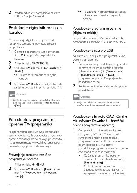 Philips TV LCD - Mode d&rsquo;emploi - SLV