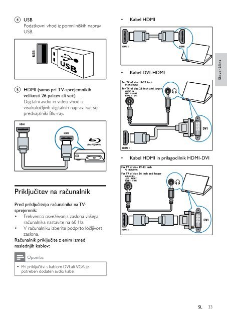 Philips TV LCD - Mode d&rsquo;emploi - SLV