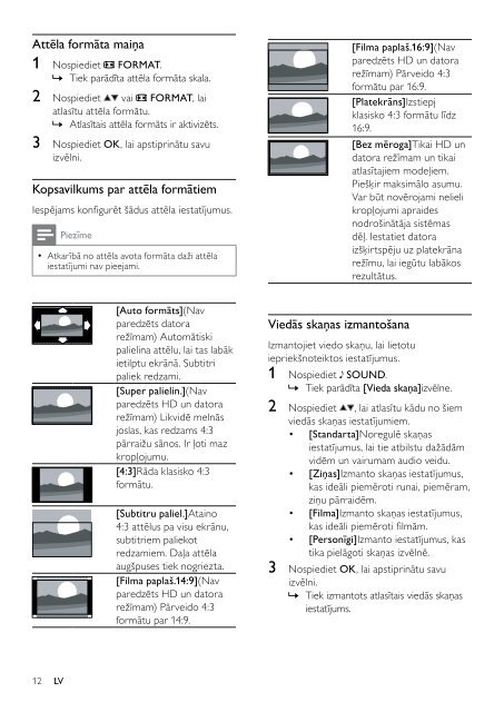 Philips TV LCD - Mode d&rsquo;emploi - LAV