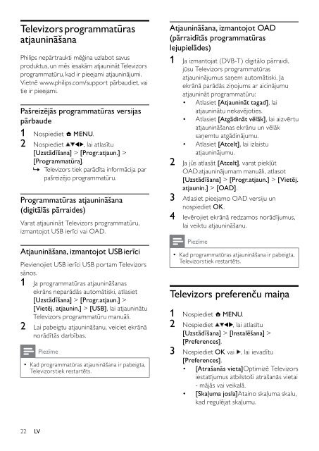 Philips TV LCD - Mode d&rsquo;emploi - LAV