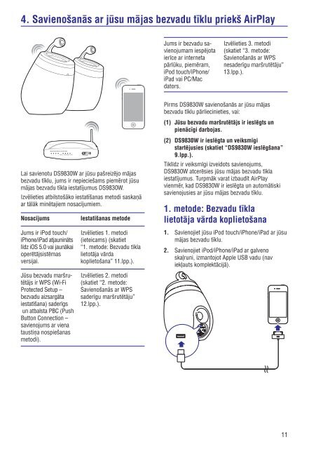 Philips Fidelio Enceintes sans fil SoundSphere - Mode d&rsquo;emploi - LAV