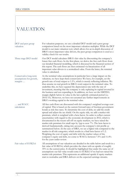 MATELAN Research - ISRA VISION AG