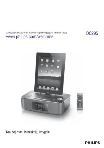 Philips station d'accueil pour iPod/iPhone - Mode dâemploi - LIT