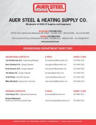 engineering services - Auer Steel & Heating Supply Co.