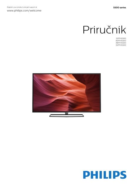 Philips 5500 series T&eacute;l&eacute;viseur LED plat Full HD avec Android&trade; - Mode d&rsquo;emploi - SRP