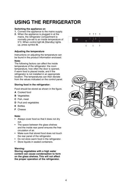 KitchenAid 5100600015 - Refrigerator - 5100600015 - Refrigerator EN (855164116020) Istruzioni per l'Uso