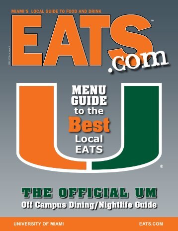 THE OFFICIAL UM MENU GUIDE - Local Restaurants, Online Menu ...