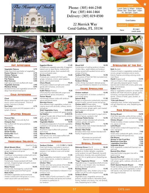 THE OFFICIAL UM MENU GUIDE - Local Restaurants, Online Menu ...