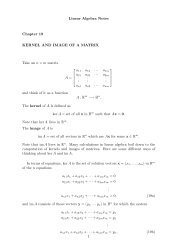 Linear Algebra Notes Chapter 19 KERNEL AND IMAGE OF A ...
