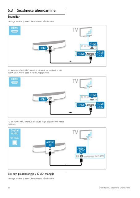 Philips 8000 series T&eacute;l&eacute;viseur LED Smart TV - Mode d&rsquo;emploi - EST