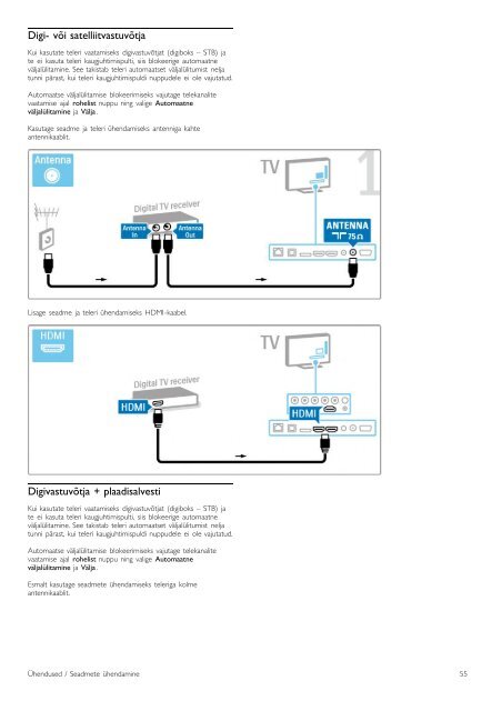 Philips 8000 series T&eacute;l&eacute;viseur LED Smart TV - Mode d&rsquo;emploi - EST