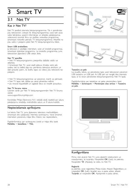 Philips 8000 series T&eacute;l&eacute;viseur LED Smart TV - Mode d&rsquo;emploi - LAV