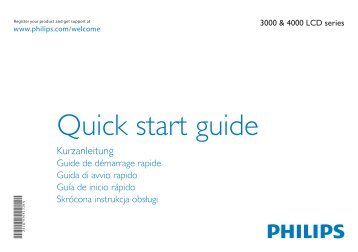 Philips 4000 series TV LCD - Guide de mise en route - SRP