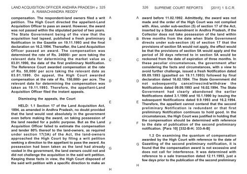 Part No.II - Supreme Court of India