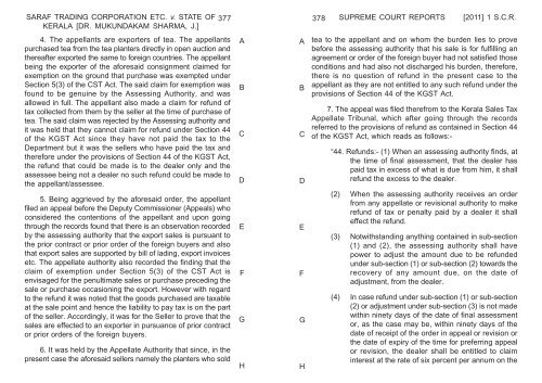 Part No.II - Supreme Court of India