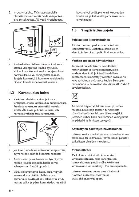 Philips TV LCD - Mode d&rsquo;emploi - FIN