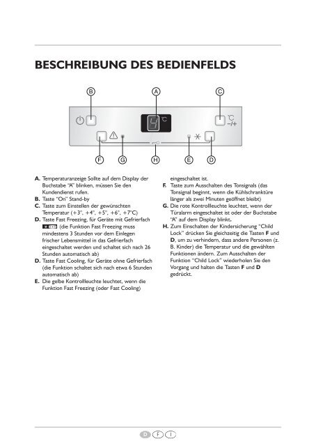 KitchenAid 915.2.12 - Refrigerator - 915.2.12 - Refrigerator EUR (855163116000) Scheda programmi