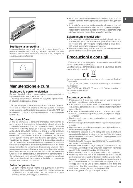 KitchenAid E2BYH 19323 F O3 - Fridge/freezer combination - E2BYH 19323 F O3 - Fridge/freezer combination IT (F088287) Istruzioni per l'Uso