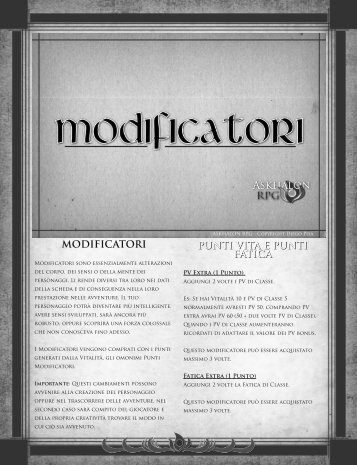 MODIFICATORI 