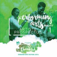 KA 2016 Performing Arts Prospectus