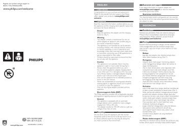 Philips Hairclipper series 9000 Tondeuse Ã  cheveux - Instructions avant utilisation - THA