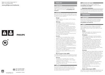 Philips Hairclipper series 9000 Tondeuse Ã  cheveux - Instructions avant utilisation - TZH