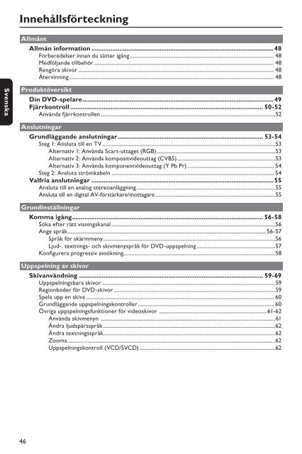 Philips Magnavox MDV440/12 - Mode d&rsquo;emploi - SWE