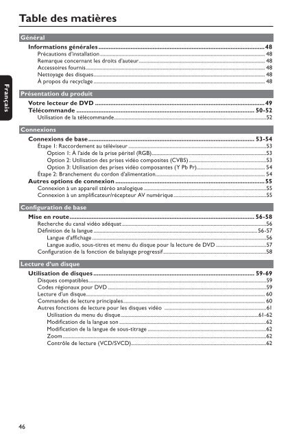 Philips Magnavox MDV440/12 - Mode d&rsquo;emploi - FRA