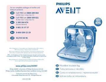 Philips Avent Tire-lait Ã©lectronique - Mode dâemploi - POL