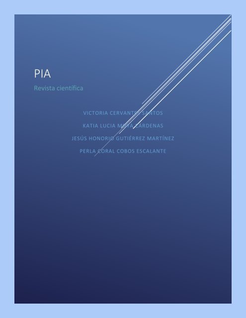 Revista quimica PIA