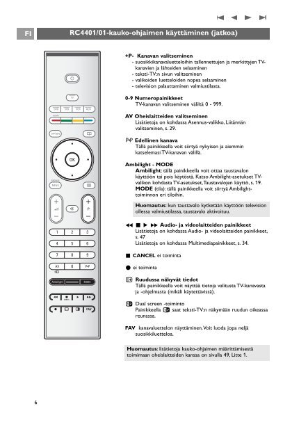 Philips Cineos T&eacute;l&eacute;viseur &agrave; &eacute;cran large - Mode d&rsquo;emploi - FIN