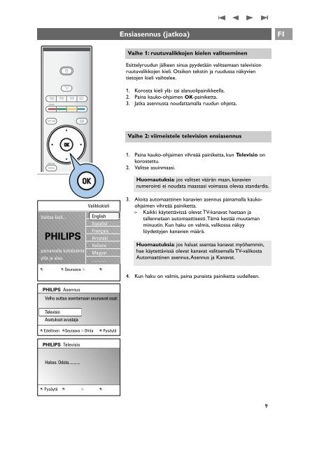 Philips Cineos T&eacute;l&eacute;viseur &agrave; &eacute;cran large - Mode d&rsquo;emploi - FIN