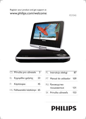 Philips Lecteur de DVD portable - Mode dâemploi - POL