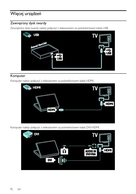 Philips 7000 series T&eacute;l&eacute;viseur LED Smart TV - Mode d&rsquo;emploi - POL