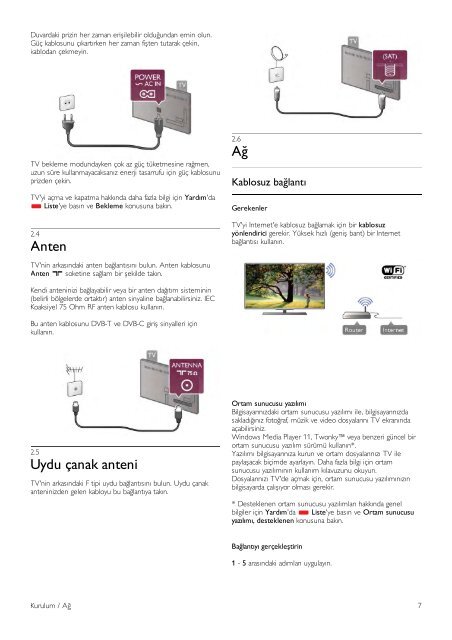 Philips 9000 series T&eacute;l&eacute;viseur LED Smart TV - Mode d&rsquo;emploi - TUR